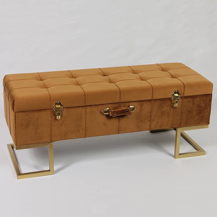 long bench velvet oval footstool fabric for wedding events