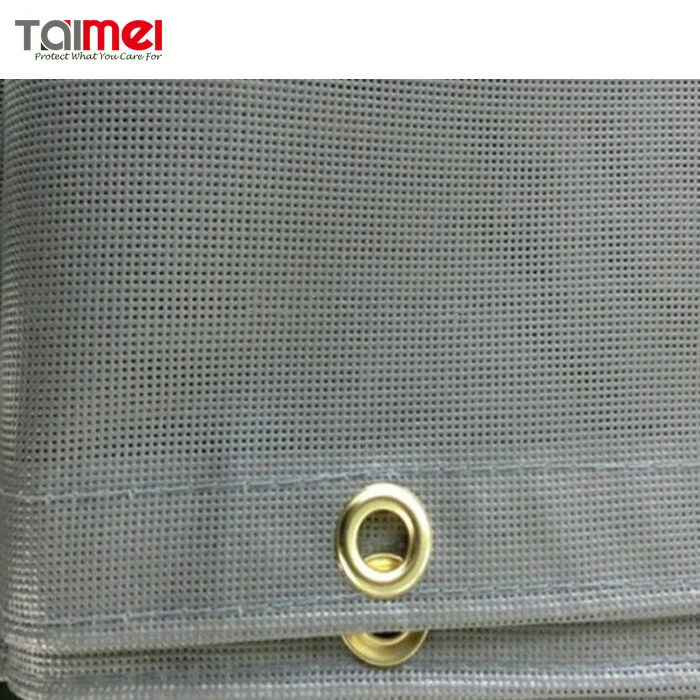 Building PVC coated Polyester Dustproof Fireproof Green Construction Safety Net