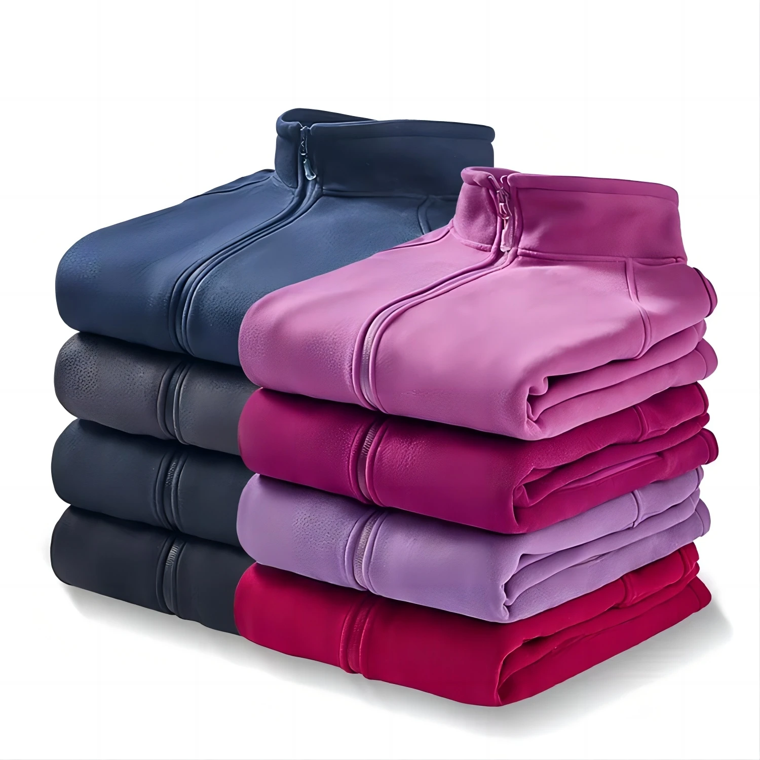 Autumn and Winter New Fleece Jacket Men and Women Cationic Polar Fleece Cardigan Jacket Thickened Polar Fleece Jacket