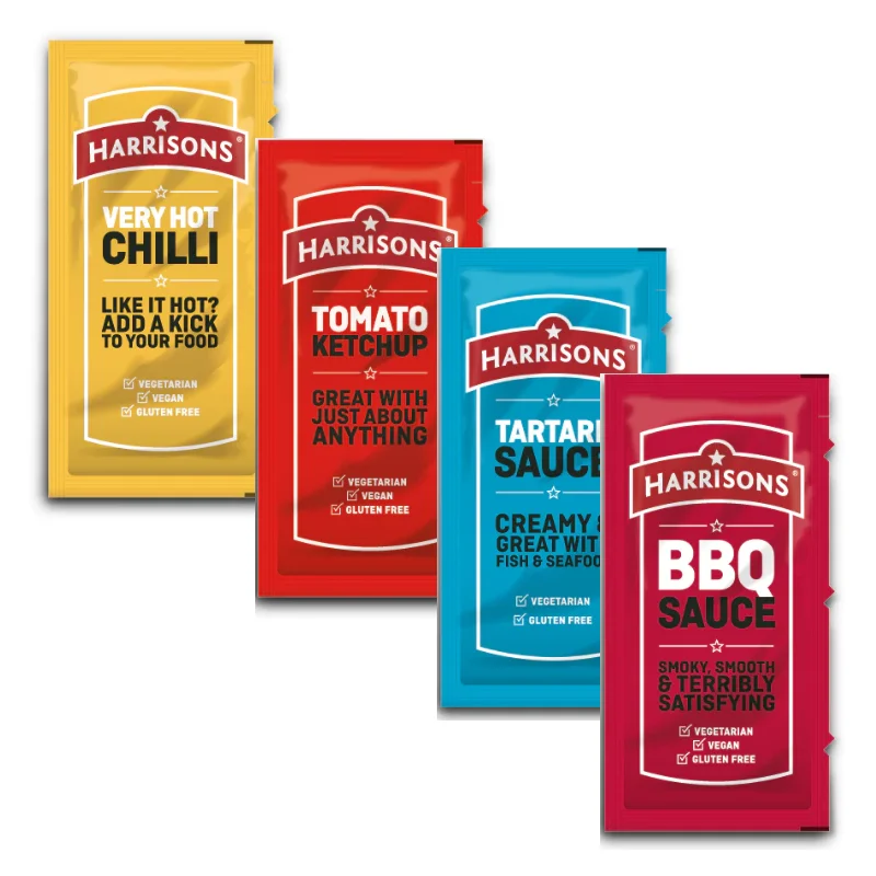 Automatic multilane tomato sauce packaging machine 8 lines 4 side seal sachet malt vinegar packing machine