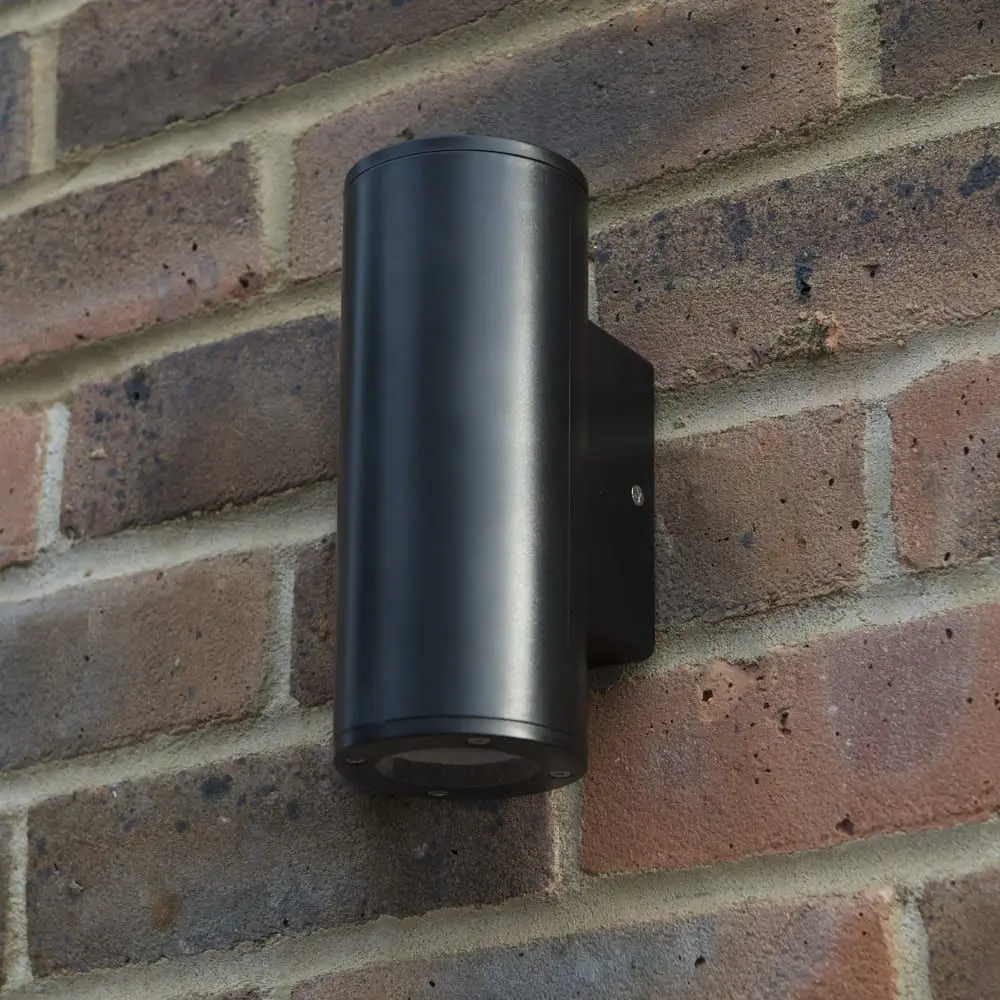  PS2204-2-GU10 IP54 nordic поверхностного монтажа gu10 патрон круглый цилиндр настенное крепление пакет бра светодиодный настенный светильник