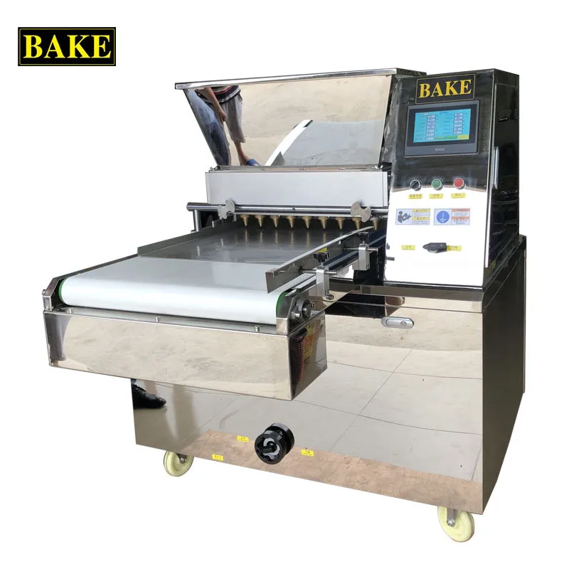 Commercial Price Muffin Cake Depositor Machine,PLC Controlled Press Cookie Depositor Machine