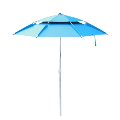 Wholesaler  1.8M 2.2M Rotatable Rainproof Vinyl Sunshade Large Fishing Umbrella