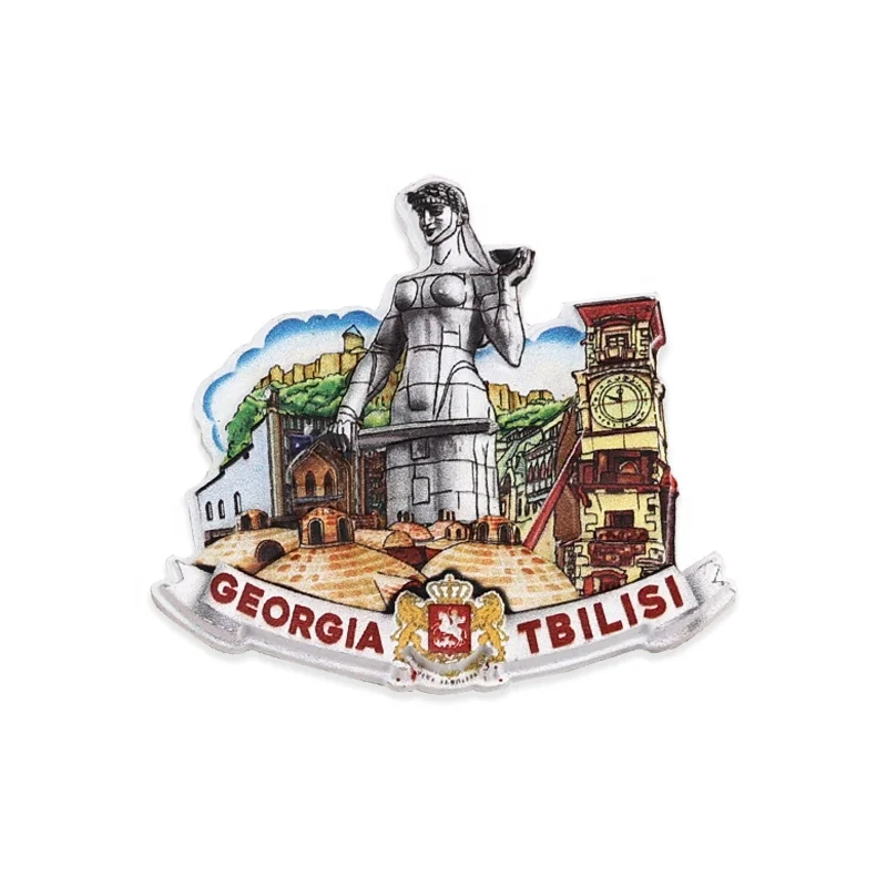 Custom Promotional 3D Polyresin Resin Fridge Magnet Customized Country City Resin Refrigerator Magnet Tourist Souvenir