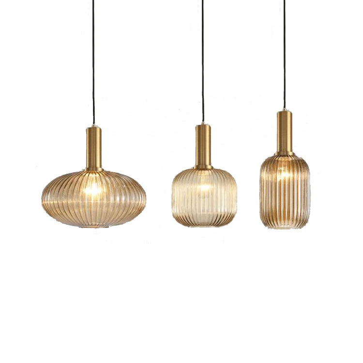 Modern Decor frosted ball Glass Amber Fitting Pendant Light glass lamp shade