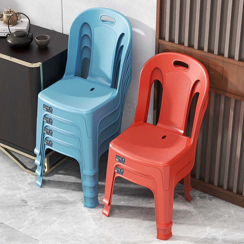 Factory Supply  Plastic Chair Colorful Plastic Chairs Modern Design PP Plastic Stackable Chairs For Home Use
