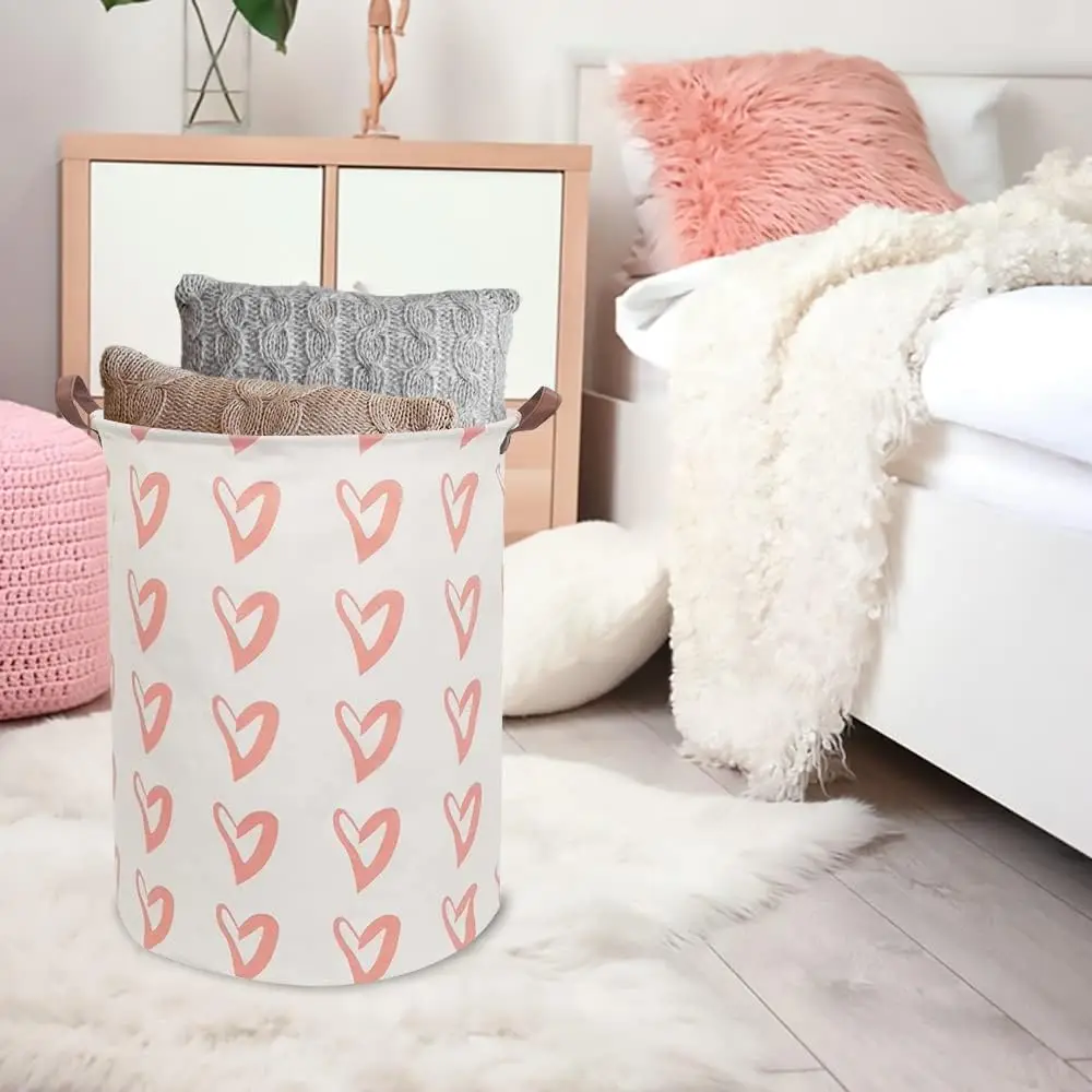Small big  round woven clothes cotton rope toys storage baskets for toys kids boxes with handles