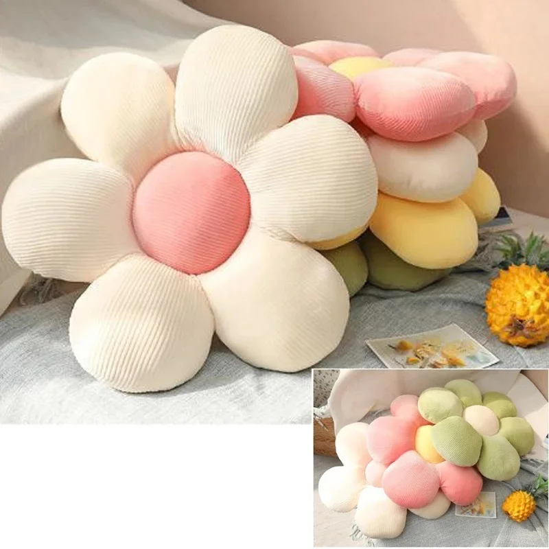 Flower Throw Pillow Soft Stuffed Plush Living Room Cushions Bedroom Home Chair Decorative Pillows Sofa Cushions