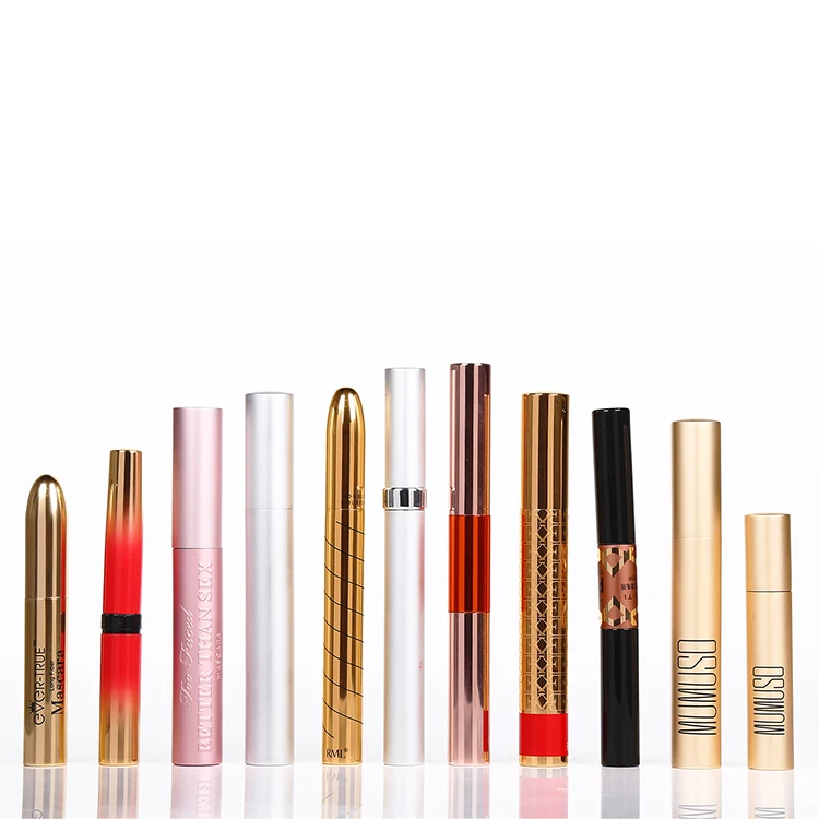 Plastic + aluminum material Empty mascara tube packaging.