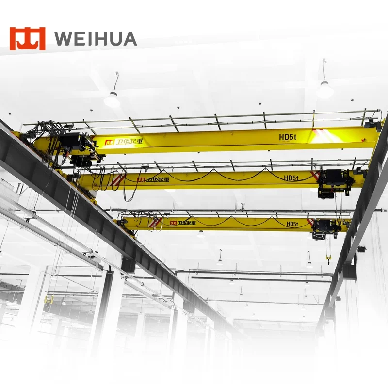 WEIHUA european style 3 ton 5 ton single girder overhead bridge crane for sale