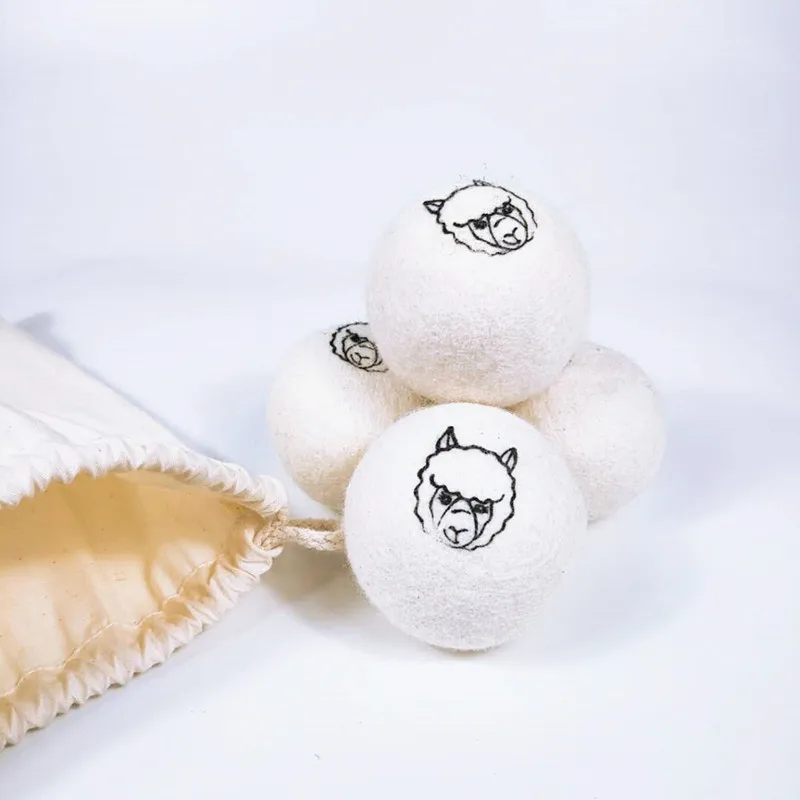100% Wool Felt Laundry Dryer ball Washing cloth Steam ball