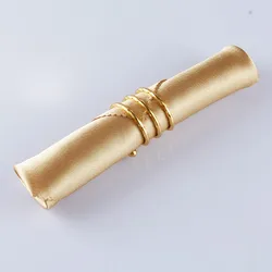 China Supplier Upscale Napkin Dinner Support ODM Customized Napkins Logo Metal Napkins Rings for Hotel Restaurant