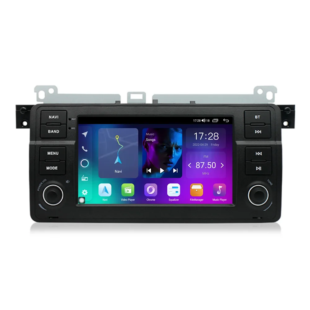 Android Auto Stereo CarPlay 7 Inch Car Stereo 2K Diamond Screen Car Radio Auto 4G LTE DSP Car Stereo For BMW E46 2001-2005