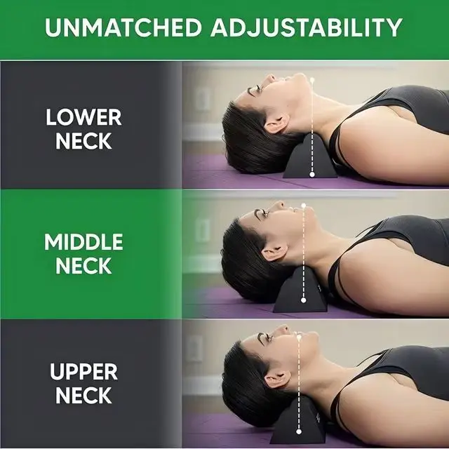 Cervical Orthotic Traction Block Firm Spinal Neck Alignment 3-height Adjustable Design Cervical Traction Device Neck Stretcher