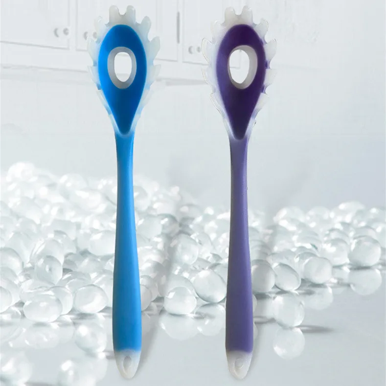 duobenshi silicone noodle scoop Powder claw semi-transparent spaghetti non-stick skillet colander multi-function wa