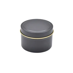 Hot Sale Gold Color Round Metal Tin For Candle 4Oz