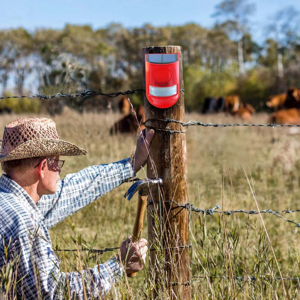 
2019 Amazon Bestseller New Design Outdoor Solar Alarm System outdoor Security Alarm 6LED Light Loud Siren 