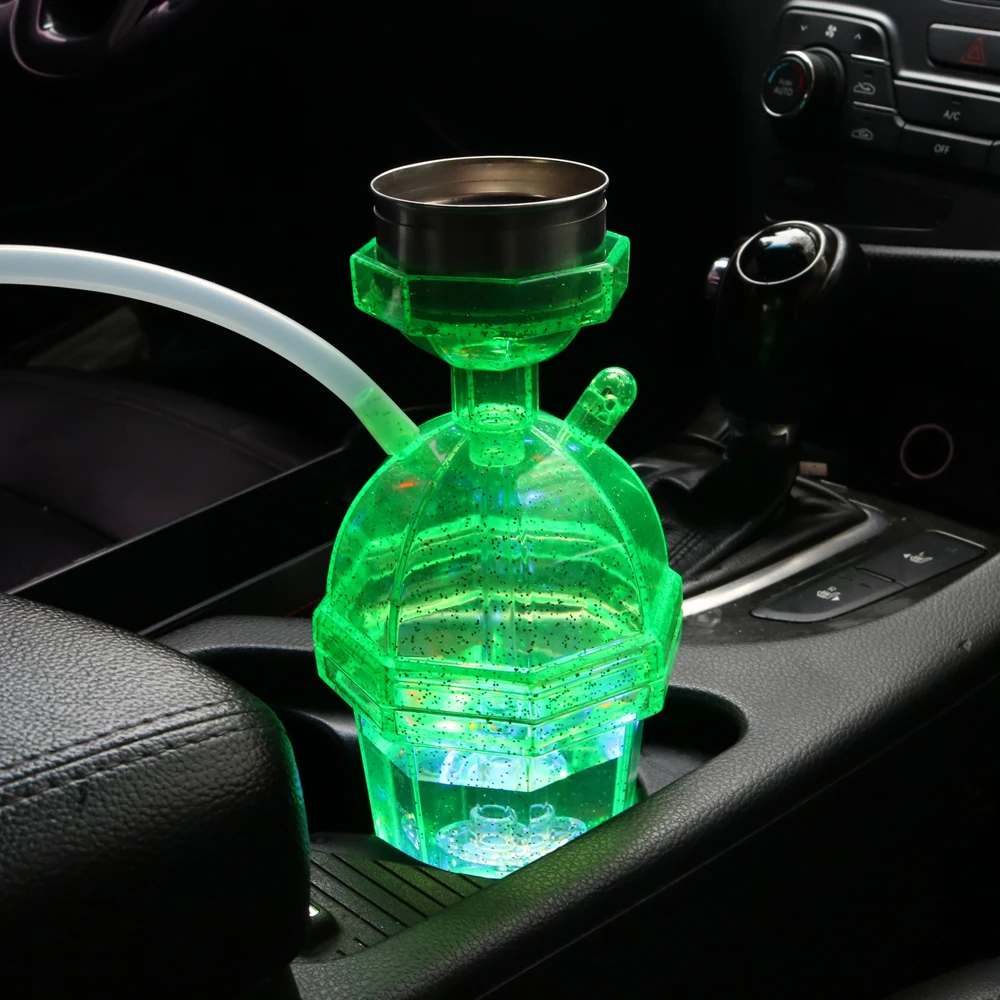octagon hookah disposable small chicha nargile Luminous hookah narguil led night lights shisha portable car hookah cup sheesha