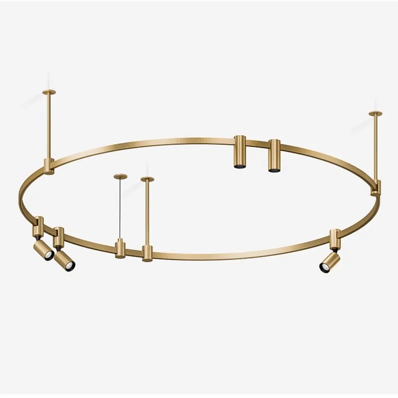 Factory customized a variety of shapes of round ceiling living room exhibition hall project chandelier