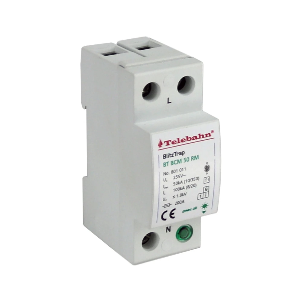 Class 1 Surge Protection Device 50Ka  255V  Type I  Lightning Arrester Protection
