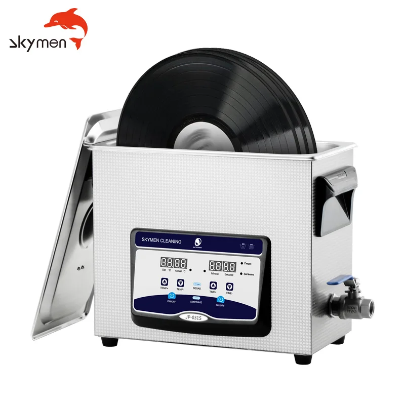 Ультразвуковой виниловый очиститель Skymen для виниловых пластин 6 л с degas