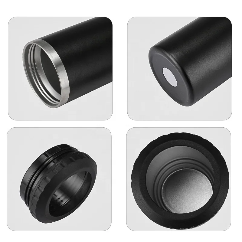 Beuachy hot sale 16oz steel multi  can cooler 2 lids beer holder stainless steel insulated beer mug vacuum tumbler