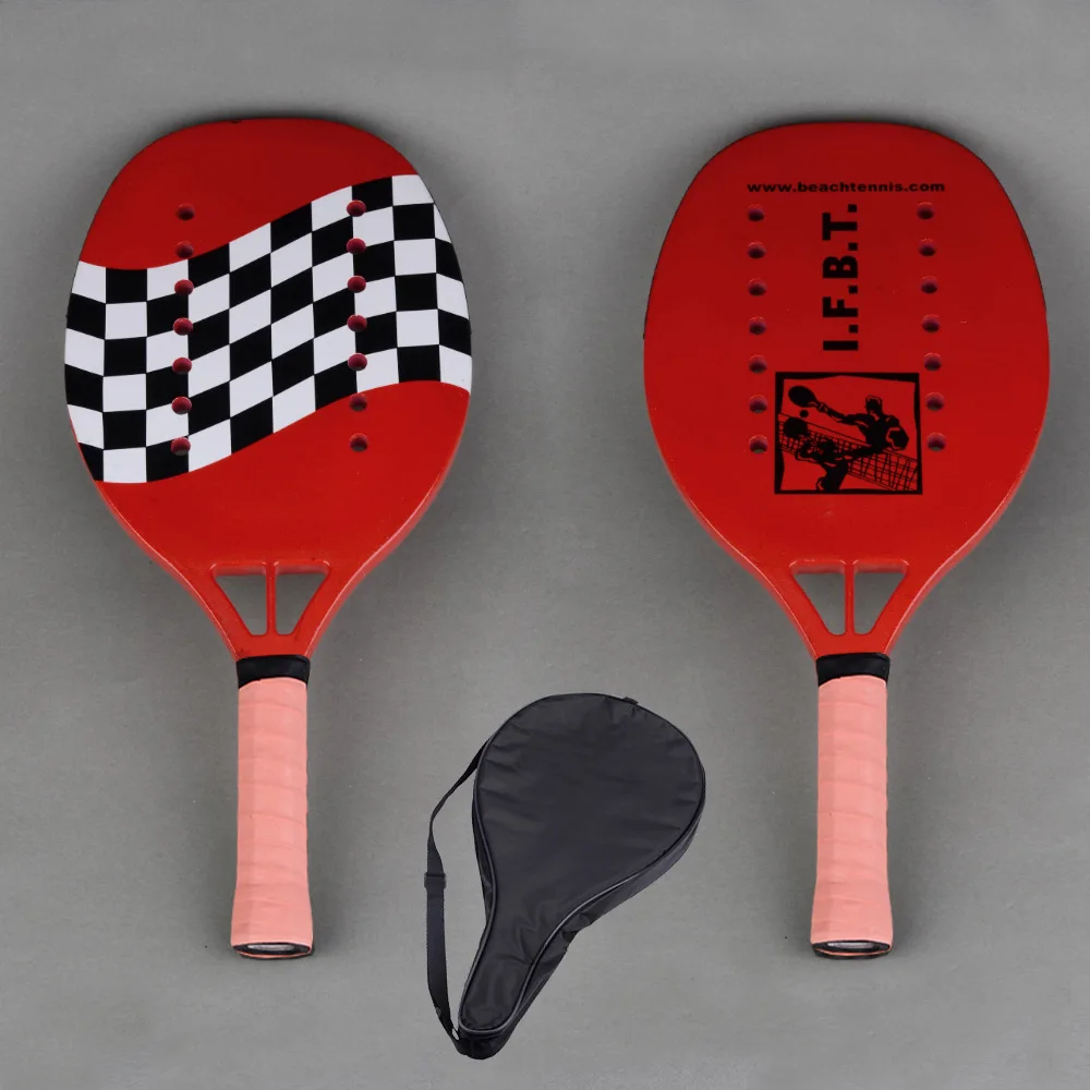 Outdoor garden family party double-faced tennis racket carbon quicksand beach tennis rackets