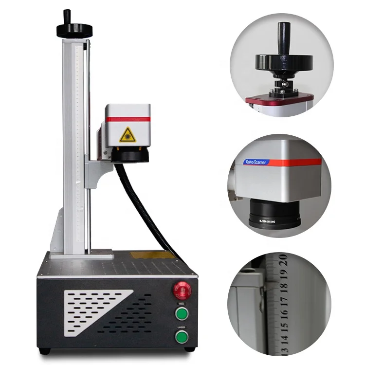 Hot Sale Raycus 20QE Laser Source 20 Watt Fiber Laser Marking Machine For Metal Steel Aluminum ZCGX-DI