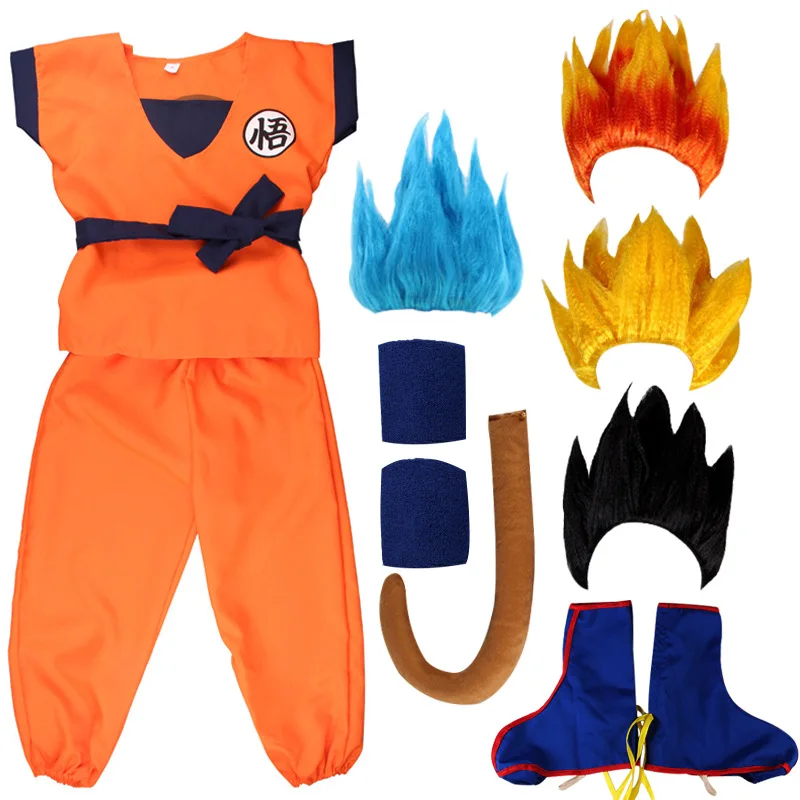 Anime Clothing Uniforms Halloween Dragon Balls Z Goku Costume Child Boys Clothes Cosplay Party Outfit Manufacturer