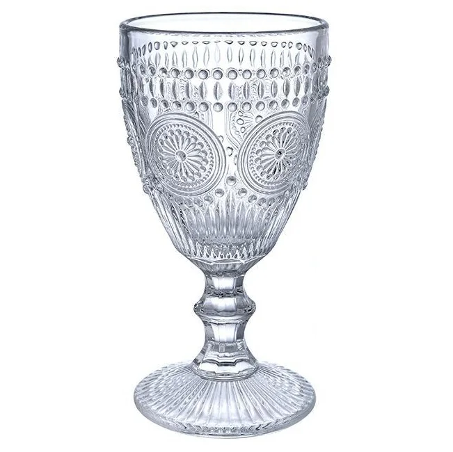 Wholesale Classic Goblet Party Glasses 300ml Wine Glasses Goblets Iced Tea Glasses Beverage Stemmed Glass Cups