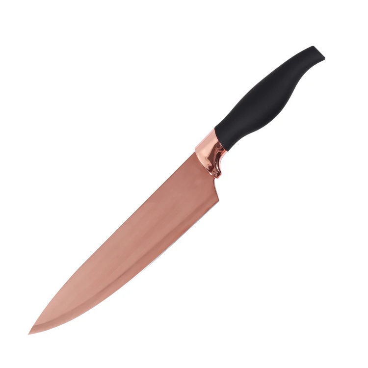 6pcs golden kitchen knife