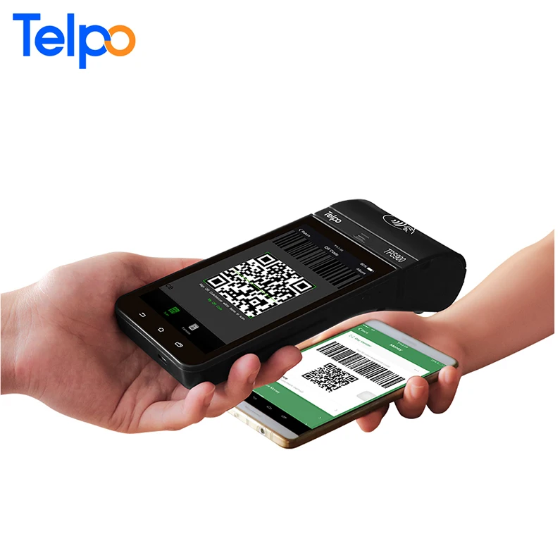 Telpo TPS900 4G ручной сенсорный экран Android Мобильный POS терминал с отпечатков пальцев/1D и 2D QR код сканер