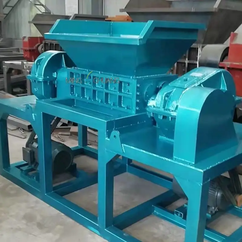 Factory Direct Sales Large Diameter Tire Double Shaft Metal Shredder
