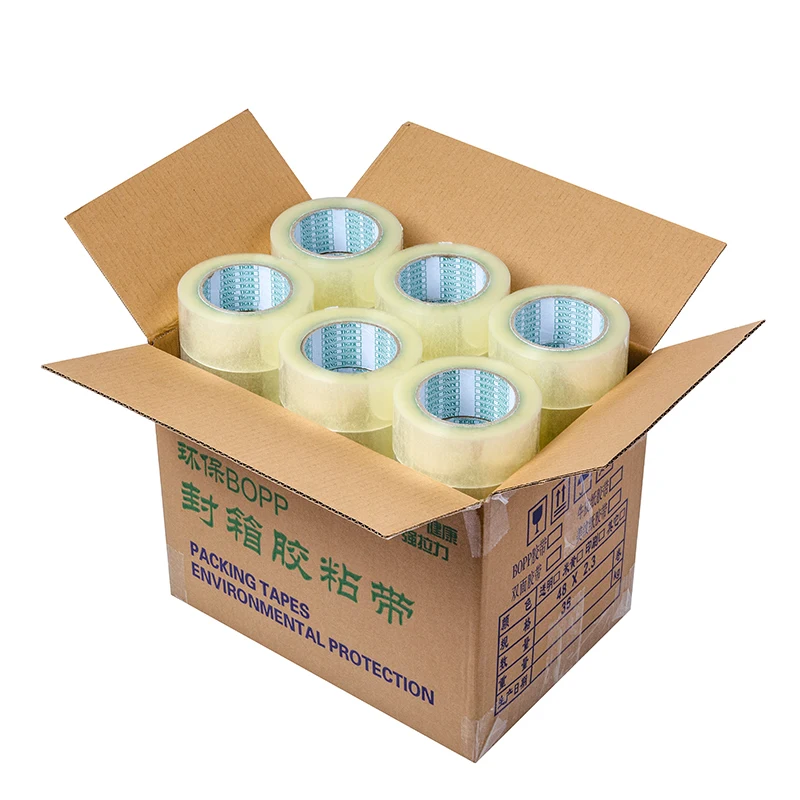 Excellent Logo custom Adhesive Thicker Transparent white Packing Bopp Tape for Packing & Shipping