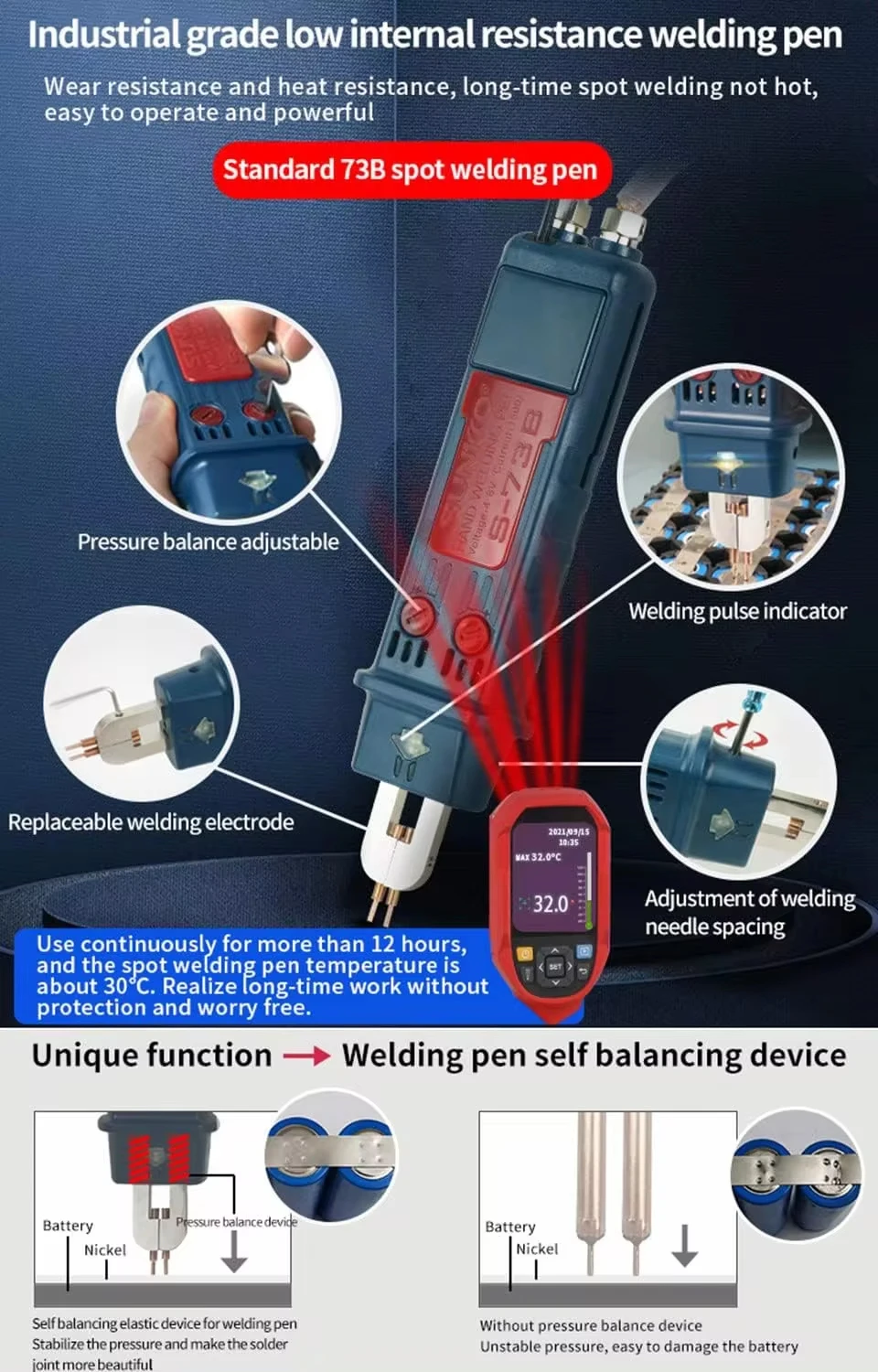 801D Pulse Battery Welding Machine Spot Welder Used For Welding Of Lithium Battery Pack Capacitor Energy Storage Spot Welder