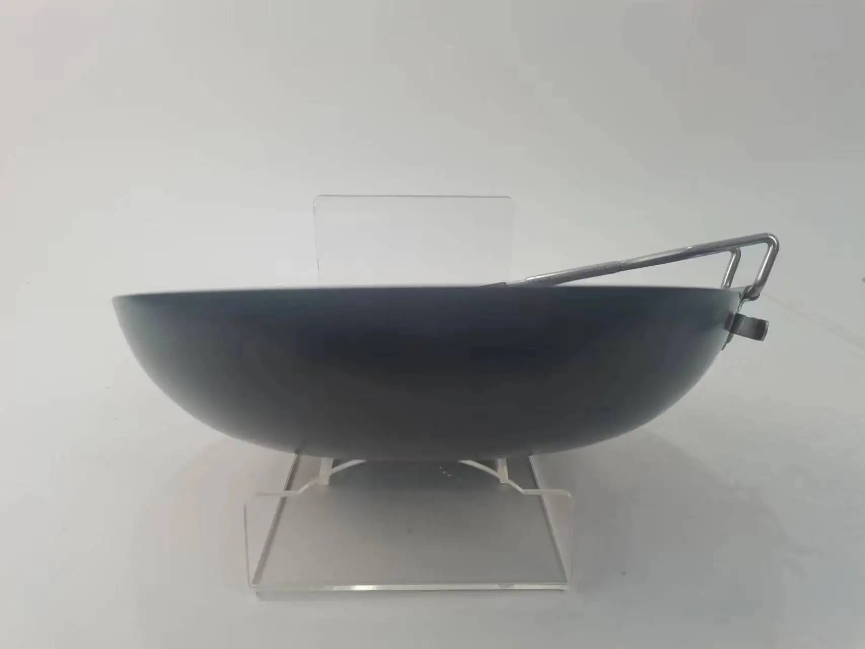 Factory Direct Sell Lightweight  Foldable Handle Cooking Outdoor Carbon Steel Frying Pan