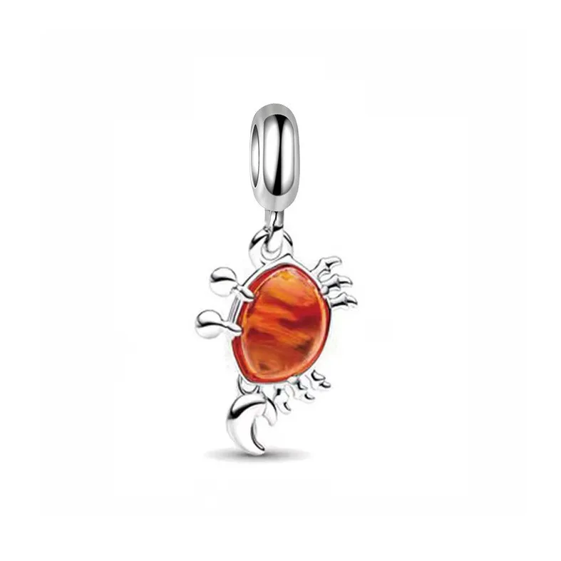 Fashion Colored Crab Bracelet beads fit snake chain jewelry popular beautiful wholesale beads designer charms for diy bracelet