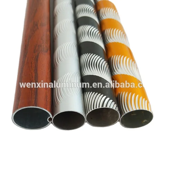 Carved Series Aluminum Tube for Clothes Hanging Rod