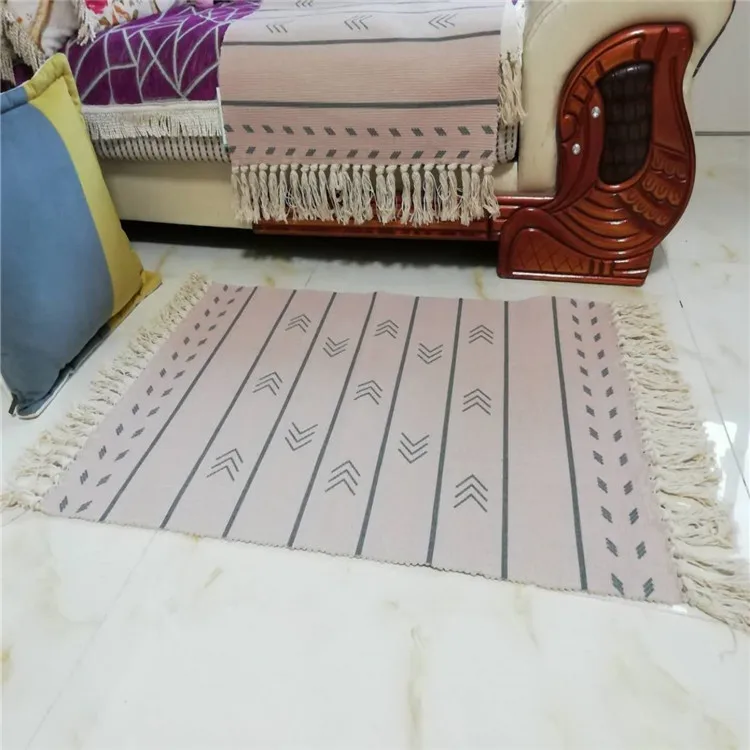 classical American style modern Kilim new design Printing tapis cotton washable moroccan Nordic carpet