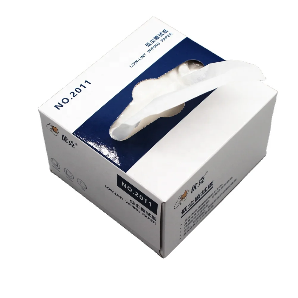 Optical Wiping Paper Pop up Wipes  100% Wood Pulp Paper