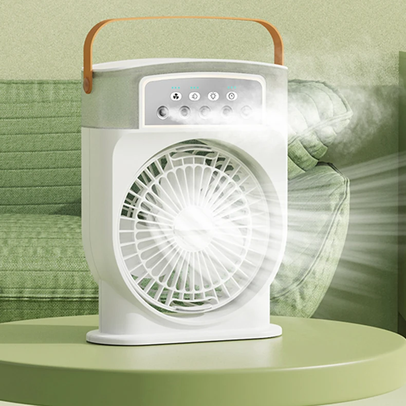 Small Air Conditioner Humidifier Fan Water Type-c mini rechargeable Portable Cooler Fan Personal Mini Cooling Fan With Water