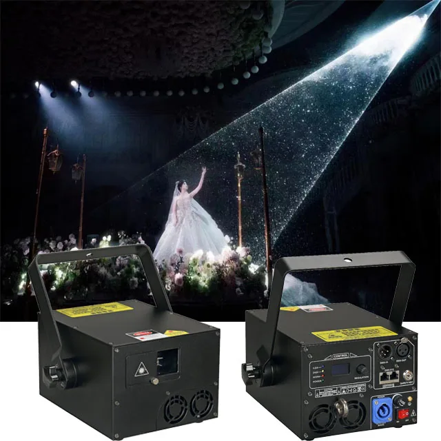 2w 3w 5w Laser Show ILDA 3d Laser Projector Party Disco Stage Full Color Lazer Animation Dj Laser Lights For Night Club