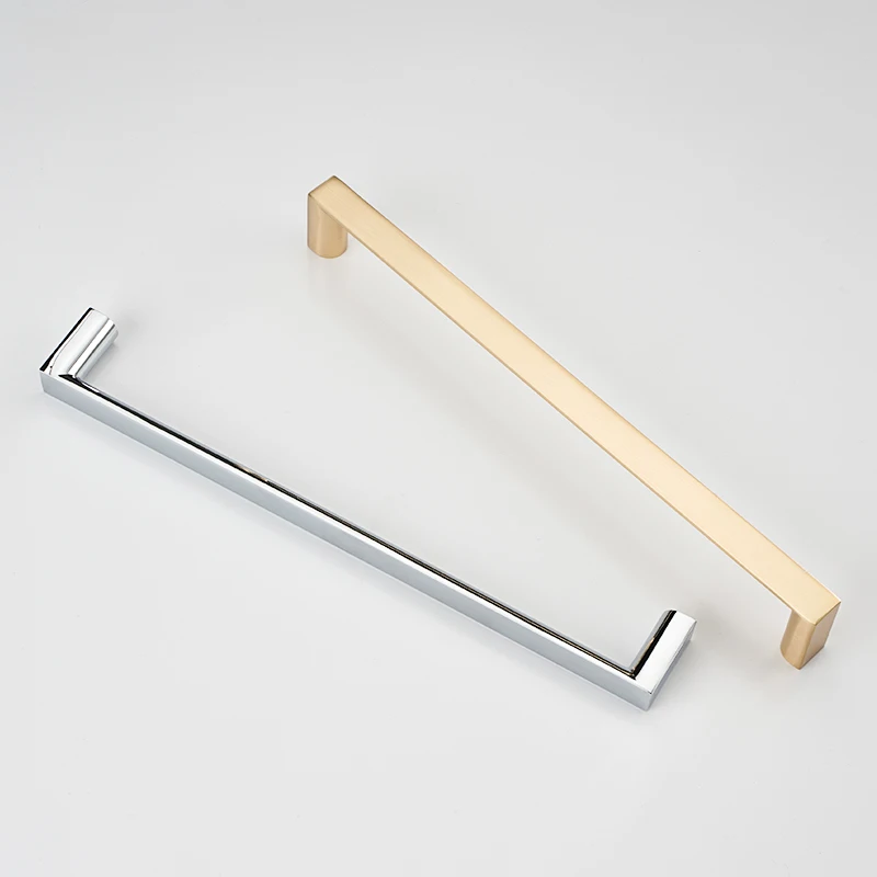 Zinc Alloy 256mm Brushed Brass Furniture Cabinet Long Handles