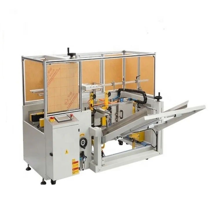 Automatic Carton Erector with Bottom Tape Sealer