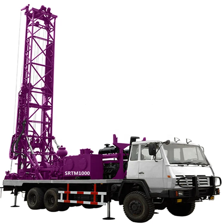 Truck Mounted Water Well Drilling Machine Hydraulic Deep Water Well Drilling Rig With Mud Pump