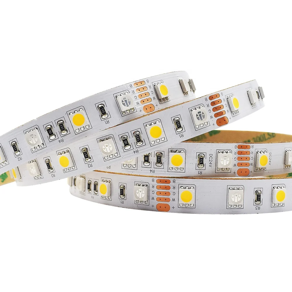 RGBW LED Strip 5M 12V 300LEDs SMD5050 RGB+Warm White Strips Flexible Tape Lights Living Room Bedroom Ceiling Club Decoration