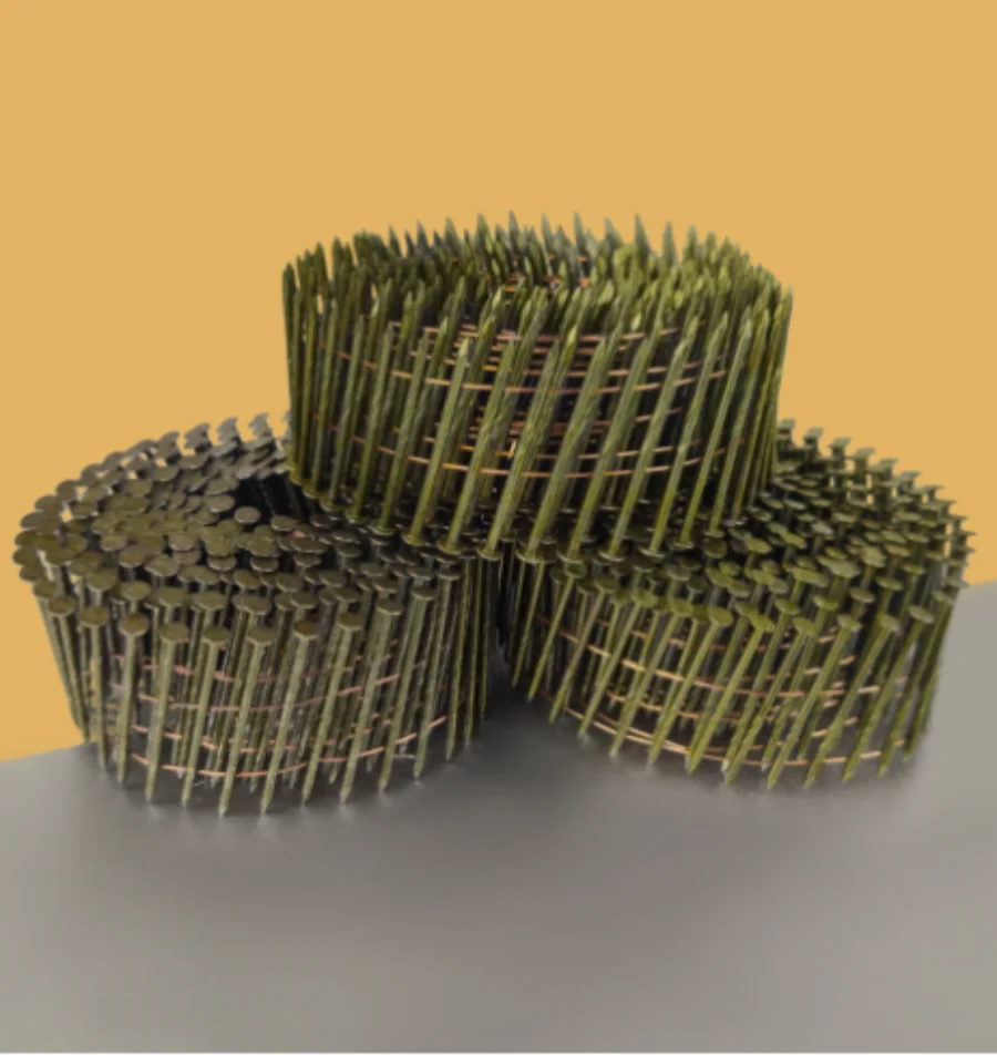 Hot Selling Bulk Coil Nails For Pallets With Good Quality For CN55 CN90 pneumatic tool 2.5x50