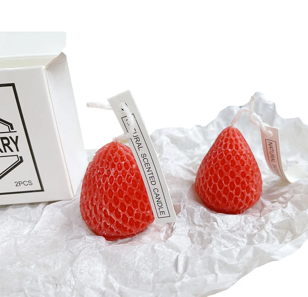 decorations Fruit cake shaped unique scented candle aromatherapy other candles for home