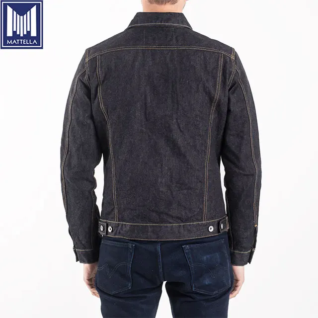 low price custom available 100% cotton indigo color japan selvage denim fabric 17oz selvedge denim jacket for men