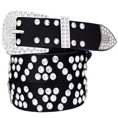 Bling bling Western Rhinestone Belt Cowgirl Rhinestone Women Waist Belts for bb.. simonare rhinestone belt